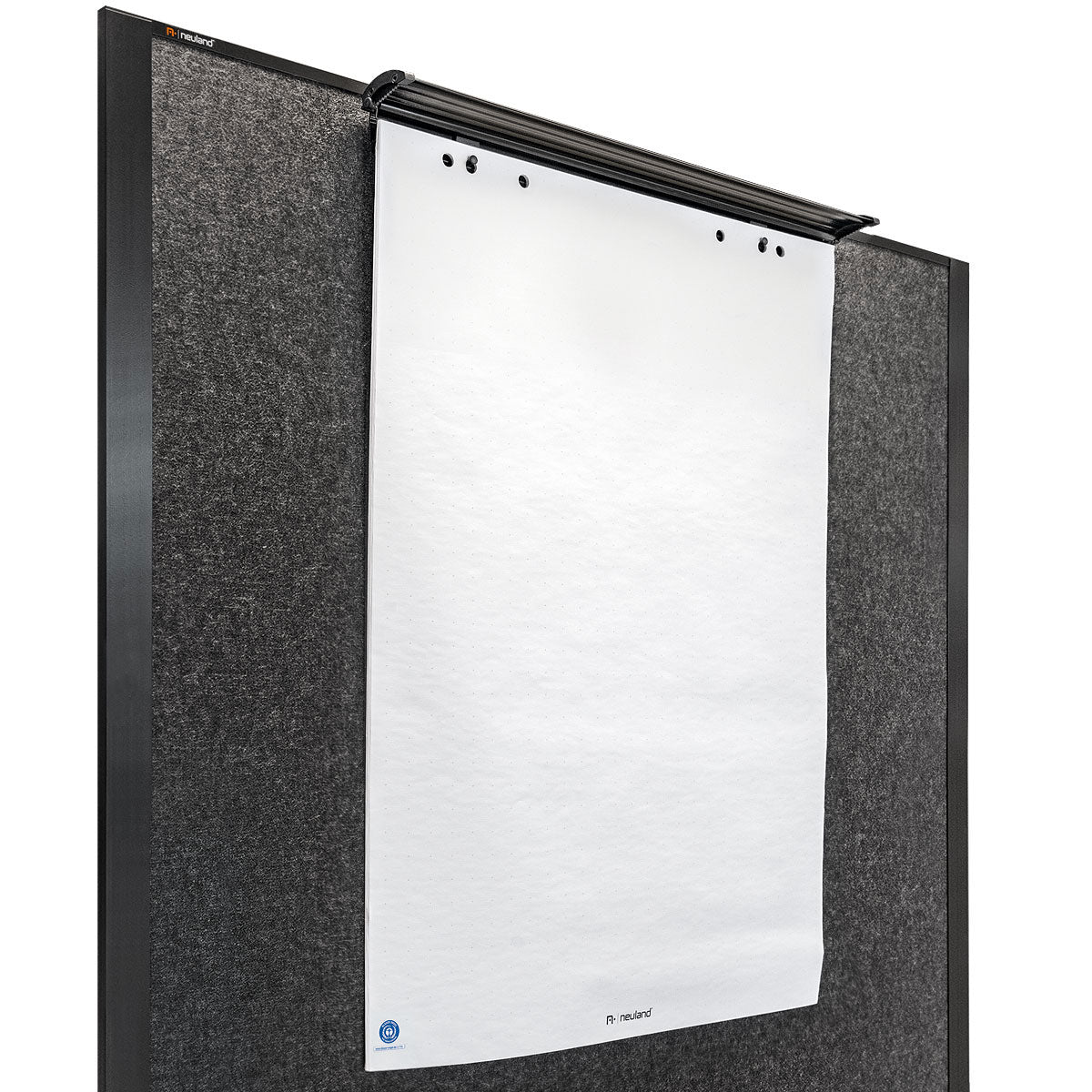 FlipChart Paper Holder for LW and pinGo® Pinboards- s002 mattschwarz