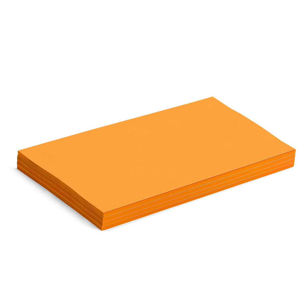 Stick- It Cards, large rectangular, 100 sheets, single colors- 6 orange