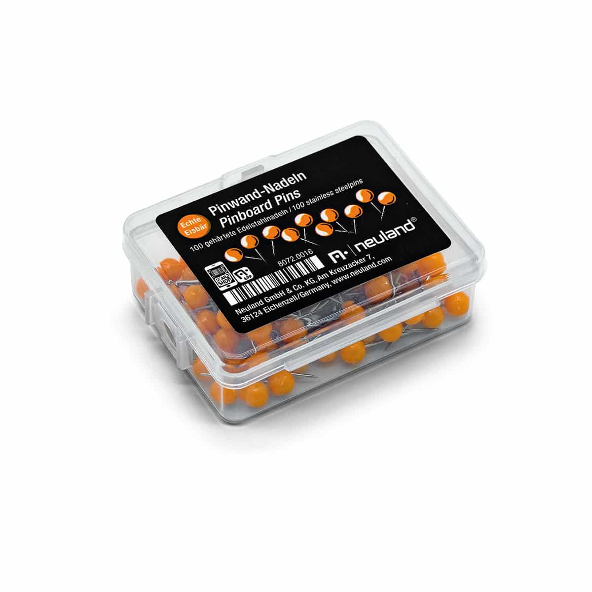 Pinboard Pins Ø 6 mm- orange