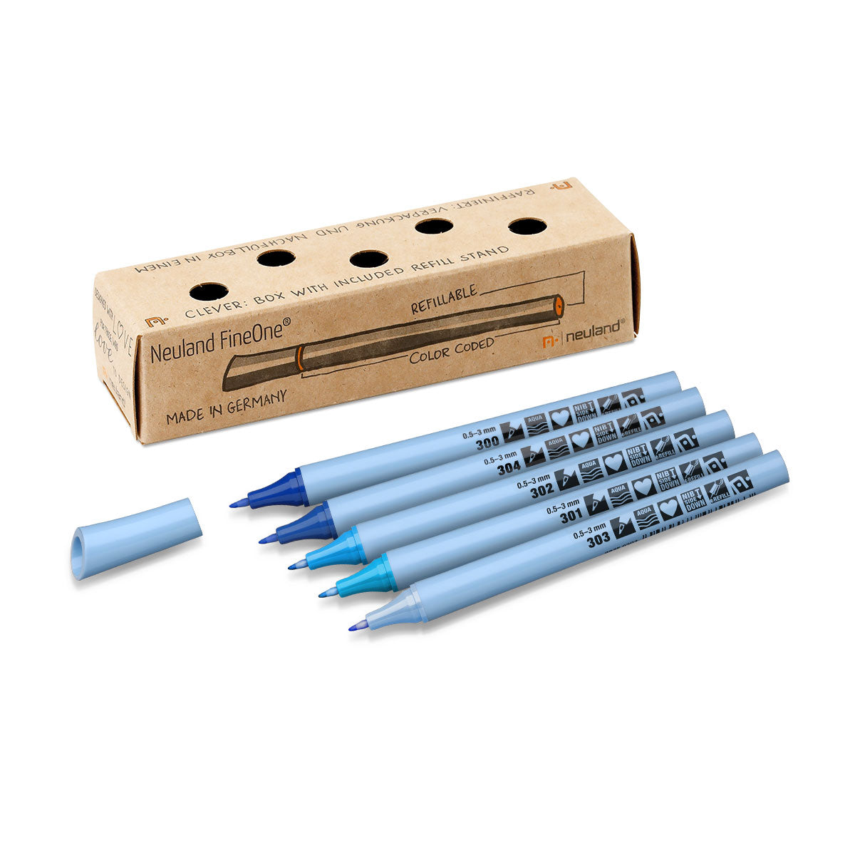 Neuland FineOne® Flex, 5/color sets- set no. 9 blue sky