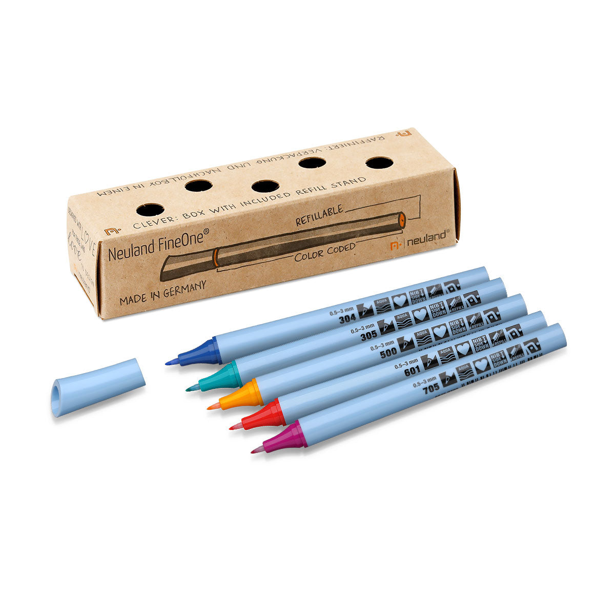 Neuland FineOne® Flex, 5/color sets- set no. 25 tropic