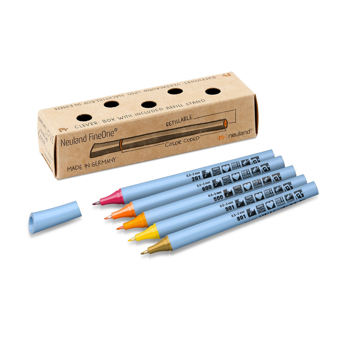 Neuland FineOne® Flex, 5/color sets- set no. 17 sunset